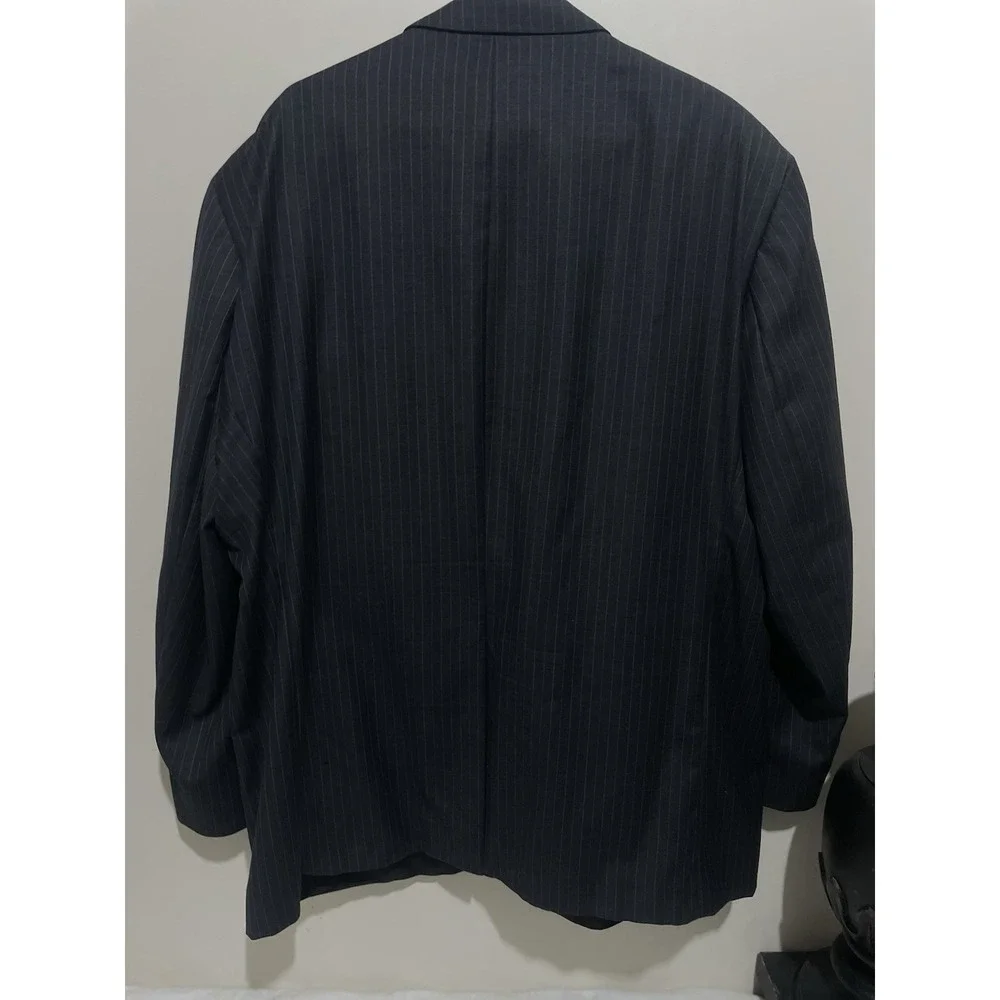 Ralph Lauren Men's 50R Charcoal Pinstripe Wool Sports Coat Blazer